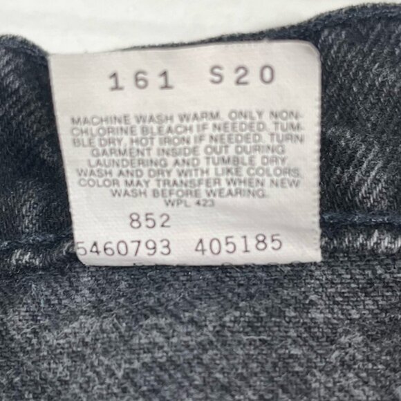 Levi's vintage 90’s Black Straight Jeans Classic Fit size 34 - Picture 10 of 10